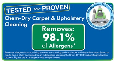 Chem-Dry Cleaning Removes 98.1% of Allergens